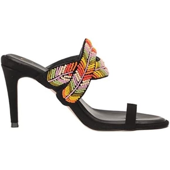 Jessica Simpson Women's Rixei Braided Embellished Heeled Sandal, Black, 10M - Picture 5 of 6